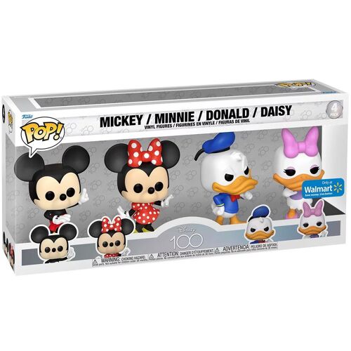Figurine Funko Pop - 100 Ans De Disney - Mickey / Minnie / Donald / Daisy - Pack (70339)