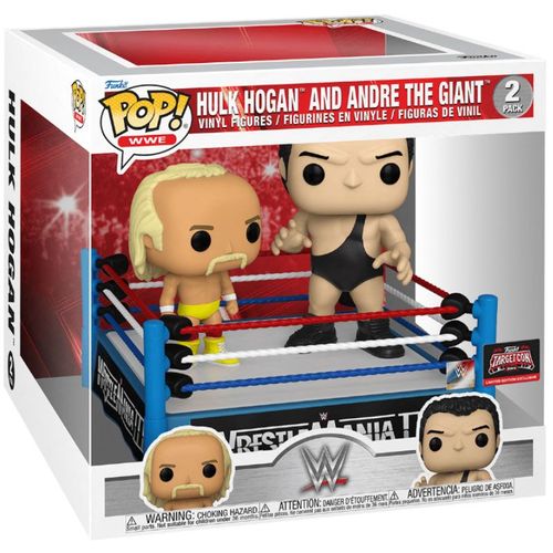 Figurine Funko Pop - Wwe - Hulk Hogan Et André Le Géant - Pack (69248)