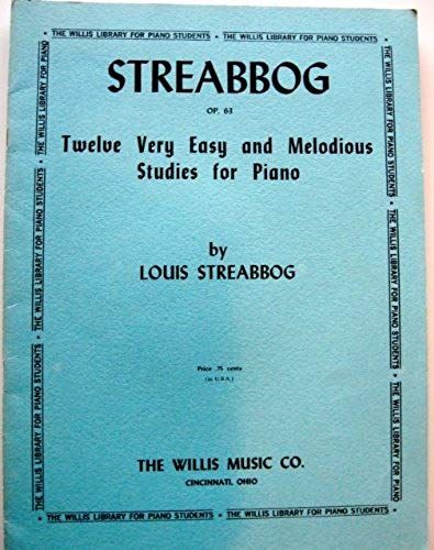Twelve Very Easy And Melodious Studies For Piano, Op. 63 Book