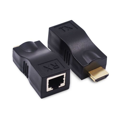 Transmetteur HDMI RX TX 4K 3D, prolongateur HDMI 1.4 30M vers RJ45 sur Cat 5e/6, adaptateur Ethernet réseau LAN pour projecteur de télévision