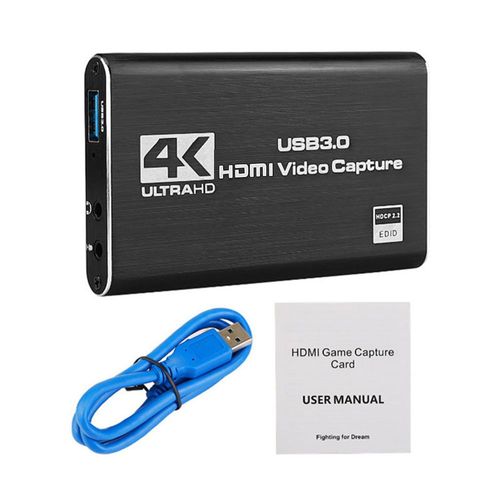 Carte D'acquisition Vidéo Compatible Hdmi Usb 4k 60hz 1080p, Plaque D'enregistrement De Jeu En Direct, Boîtier Usb 3.0, Pour Caméra Ps4