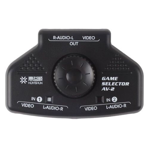 Séparateur De Boîte De Sélection De Commutateur Audio Vidéo Av Rca Avec Câble 3 Rca Pour Xbox Ps2