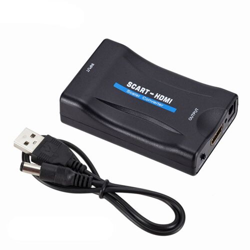 Convertisseur SCART vers HDMI 1080P, adaptateur Audio vidéo haut de gamme, adaptateur de Signal AV, récepteur HD, TV, DVD
