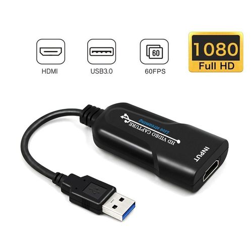 Boîtier D'enregistrement Et Diffusion En Direct Hdmi, Carte D'acquisition Portable Usb 3.0, Pour Jeux Vidéo En Direct, Caméscope Dvd, Caméra Hd, Ps4