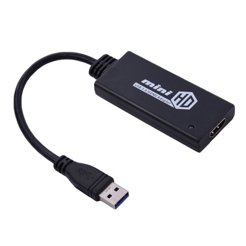 Adaptateur de câble vidéo USB 3.0 à HDMI HD 1080P, convertisseur pour PC portable