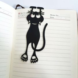 Marque-Page En Forme De Chat Noir, 1 Pièce, En Pvc, Ajouré, 12.3cm, Cadeaux Pour Enfants, Papeterie Fournitures Scolaires Et De Bureau