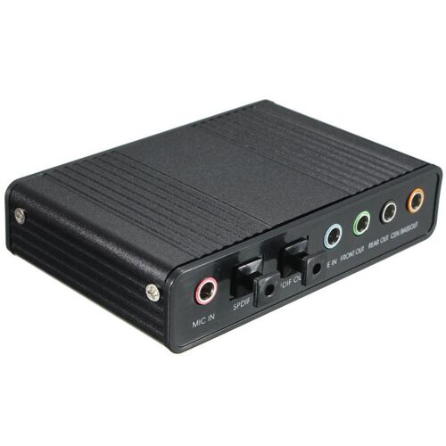 Carte son USB professionnelle, 6 canaux, 5.1, optique, carte Audio externe, convertisseur, jeu de puces CM6206, pour PC portable, ordinateur de bureau