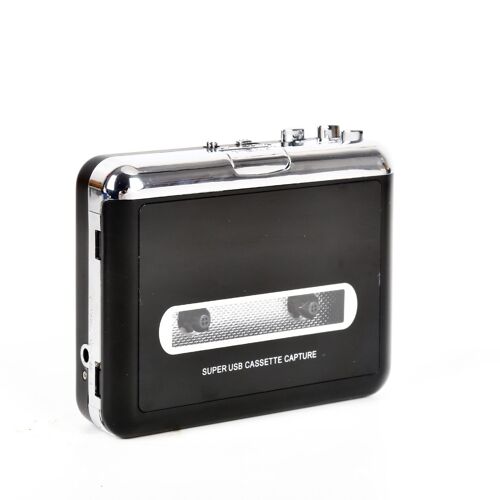 Convertisseur USB Cassette à MP3, Capture Audio, lecteur de musique, enregistreur Cassette avec haut-parleur 0.5W