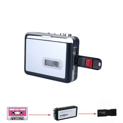 convertisseur Cassette-MP3, lecteur de bande, baladeur, convertisseur USB, pas besoin de PC