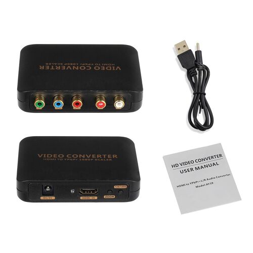 convertisseur vidéo et Audio 1080P, HDMI vers 5RCA, rvb, composant de détartreur, pour SKY HDTV, Compatible avec tous les appareils HD, Plug and play
