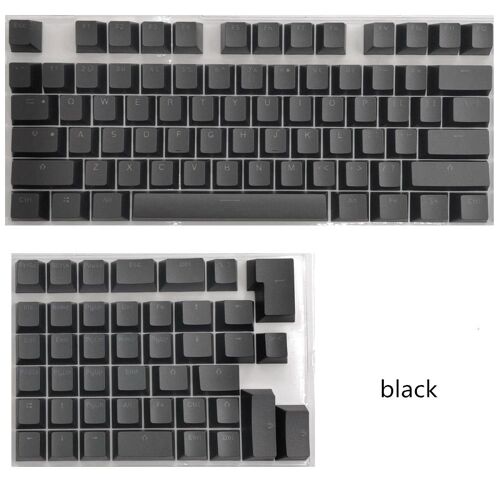 Capuchons de touches PBT pour Mini clavier mécanique, pour clavier 61/64/68/71/82/84 disposition avec lettres rvb transparentes
