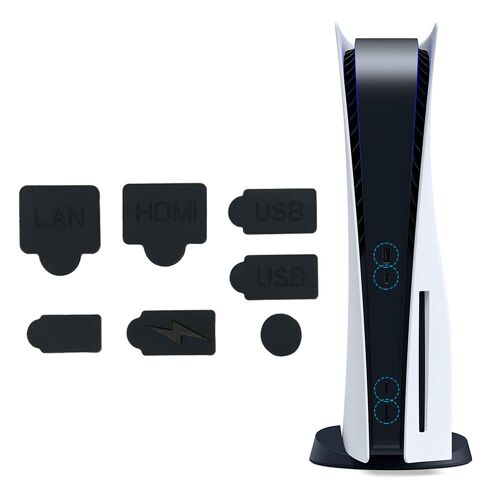 Bouchons Anti-Poussière En Silicone Pour Console De Jeu Playstation 5, 7 Pièces, Capuchon Anti-Poussière Pour Console Ps5, Interface Usb Compatible Hdmi