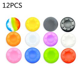 Capuchons De Poignées De Pouce Analogiques En Silicone, 12 Pièces, Pour Ps5, Ps4 Pro Slim, Accessoires Pour Xbox, Ps3, Ps4