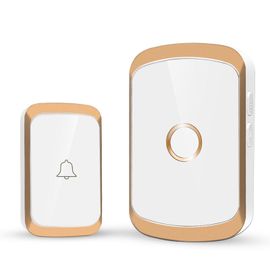 Kit De Carillon De Porte De Sonnette Sans Fil Intelligent,Aucune Prise Requise,Télécommande 300m/984 Pieds,38 Chansons,Mélodies,Son,Sonnette De Porte De Maison,Type De Batterie - Type Gold