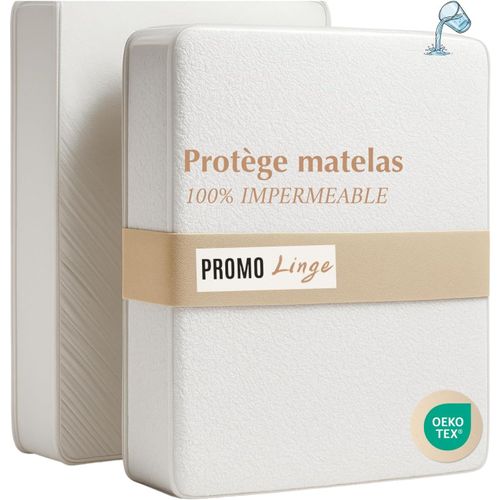 KALANKA-Protège Matelas 160 x 200 x 30 cm Imperméable, Certifié Oeko TEX, Alèse Drap Housse, Matelas Couvre, Respirant., Bonnet 30 cm