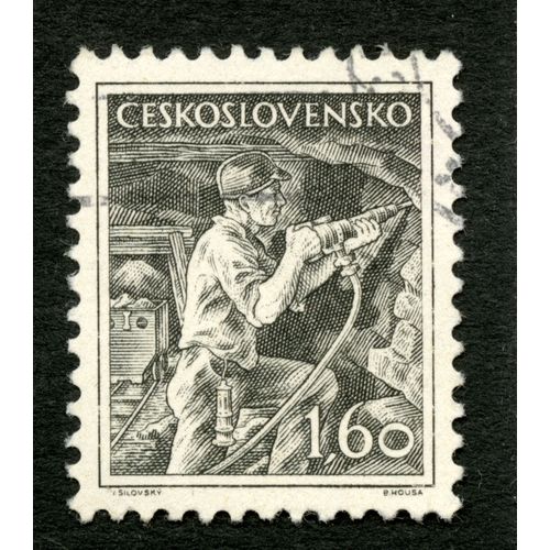 Timbre Oblitéré Ceskoslovensko,1,60
