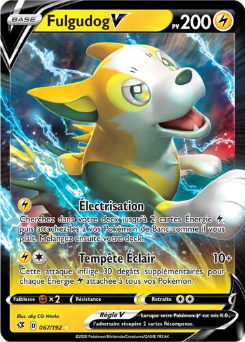 Pokémon - Fulgudog V - 067/192 Set Clash Des Rebelles Fr