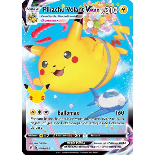 Pokémon - Pikachu Volant Vmax - 007/025 Set Célébrations Fr