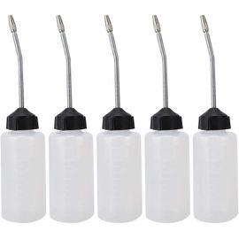 Bouteille d'huile ,5 pièces Distributeur d'huile Machine à Coudre allongé écrou Pointe 120 ML Distributeur d'huile ¿Noir¿