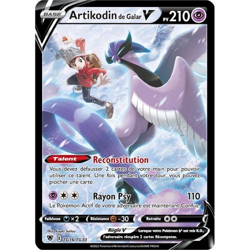 Pokémon - Artikodin De Galar V - Tg16/Tg30 Set Astres Radieux Fr