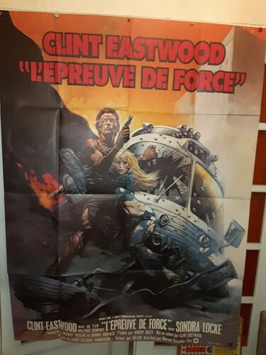 Affiche De Cinéma L'epreuve De Force 120x160 Cm Clint Eastwood