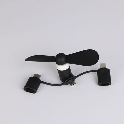 3 en 1 Portable voyage téléphone Portable Mini ventilateur refroidisseur pour Android type-c Micro Usb C pour Ipad Iphone 16 5 6s 7 Plus 8XXXs - Type A