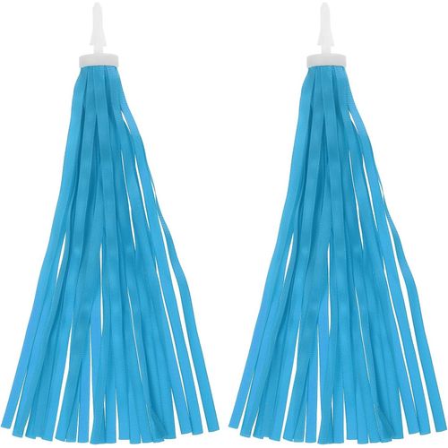 Kal-Rubans Guidon Vélo, Pompons Colorés Pour Guidon Trottinette, Accessoires Décoration Pour Filles, Vélo, Tricycle, Bleu