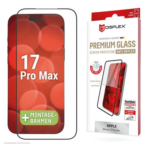 Displex Protecteurs d'écran Premium Glass Full Cover Anti-Reflex iPhone 17 Pro Max