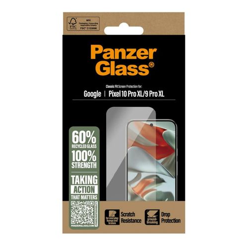 Panzerglass Protection D'écran En Verre Trempé Anti-Bactéries Google Pixel 10 Pro Xl