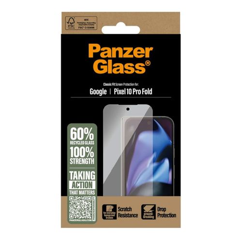 Panzerglass Protection D'écran En Verre Trempé Anti-Bactéries Google Pixel 10 Pro Fold