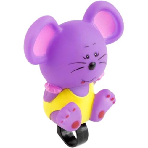 Kal-Sonnette Pour Vélo Enfant, Trottinette, Tricycle, Lit, Berceau Ou Poussette - Souris En Vinyle Avec Pince Et Pince, Vinyle Et Polymère