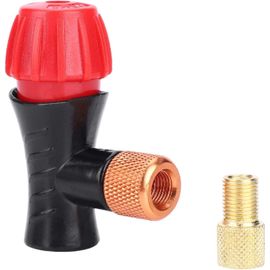 Kal-Tête De Pompe À Vélo Compatible Avec Valves Presta Et Schrader, Adaptateur De Vélo De Montagne, Mini Pompe À Air Portable, Valve À Double Tête De Gonflage