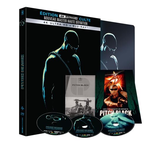 Pitch Black .Steelbook 4k Uhd Édition Culte Limitée Et Numérotée À 1000 Exemplaires.