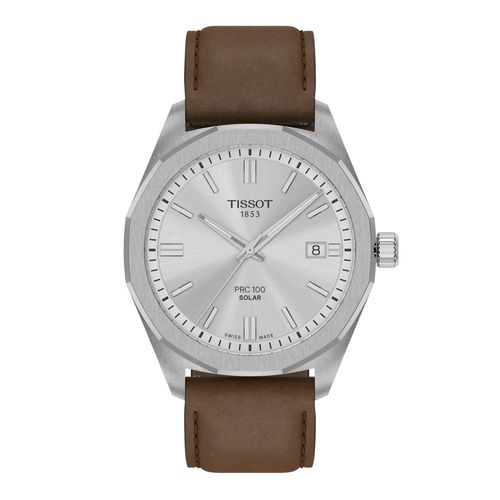 Montre Tissot Prc 100 Solar Cuir Marron