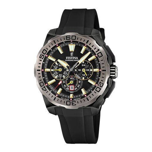 Montre Festina Chronographe Homme - Cuir Marron - Réf UF20636/1 - Neuf Avec Boîte