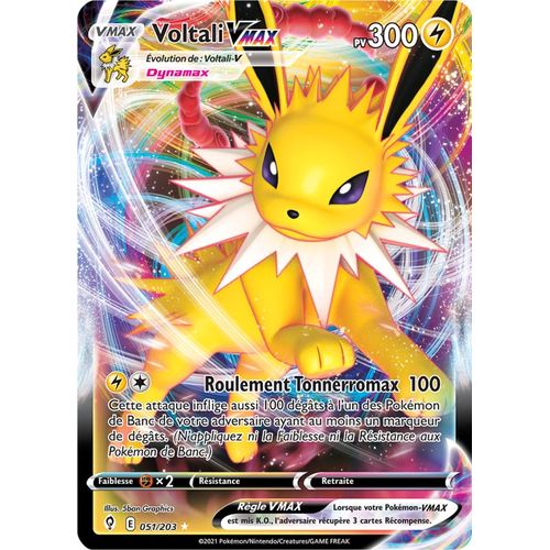 Pokémon - Voltali Vmax - 051/203 Set Évolution Céleste Fr