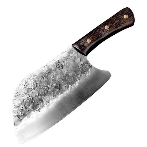 Ensemble De Couteaux De Chef De Cuisine, Forgé À La Main Traditionnel, En Acier Inoxydable, Couteaux De Cuisine, Trancheur De Viande En Bois