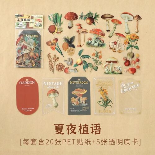 Autocollants Animaux De Compagnie, 25 Pi?Ces, Plantes Sauvages Saisonni?Res, Fleurs Esth?Tiques, Ensembles De D?Calcomanies Pour Scrapbooking, Papeterie Pour ?Tui De T?L?Phone