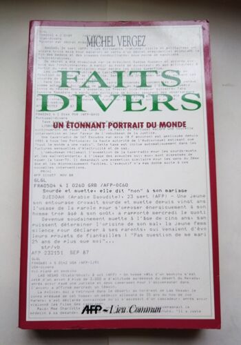 Michel Vergez Faits Divers 1990 Afp Lieu Commun
