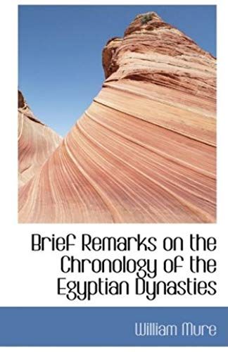 Brief Remarks On The Chronology Of The Egyptian Dynasties