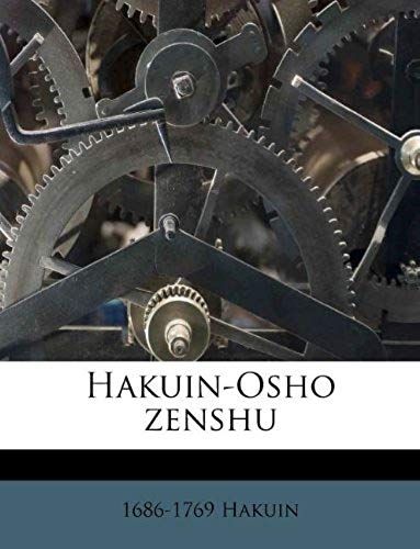 Hakuin-Osho Zenshu (Japanese Edition)