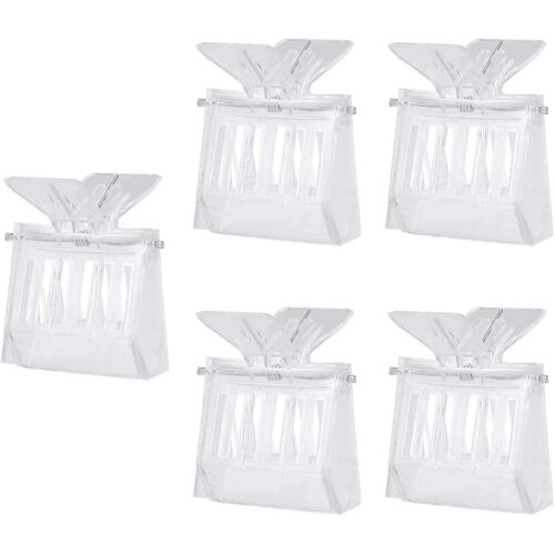 Lot De 5 Clips En Plastique Pour Cage À Reine Des Abeilles (Transparents) Durables