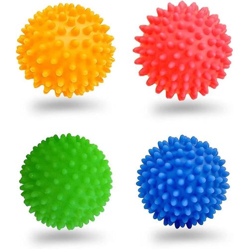 Boules de lavage pour le linge Boules de lavage Boules de lavage colorées solides Boules de séchage réutilisables sans enchevêtrement (4 pièces)