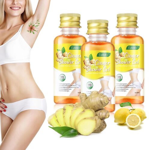 Gel De Douche À Base De Gingembre Naturel, Amincissant, Perte De Poids, Drainage Lymphatique, Élimine Les Graisses, Pour La Beauté, P8x8 