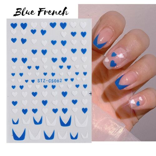 Autocollants De Manucure Française En Forme De V, Banderole À Paillettes 3d, Manucure À Faire Soi-Même, Pointes Argentées Blanches, Décoration D'ongles 3d Stic O1j4 