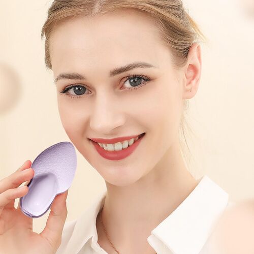 Éponge De Maquillage En Silicone En Forme De Langue, Accessoire De Beauté, Poudre, Crème Pour Le Visage, Paillettes, Fond De Teint, L8y2 
