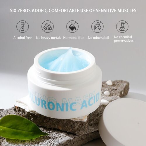 Masque Facial De Sommeil À L'acide Hyaluronique, Cosmétique Coréen, Masque De Sommeil Hydratant Toute La Nuit, Sans Lavage, Purifie La Peau, 50g 