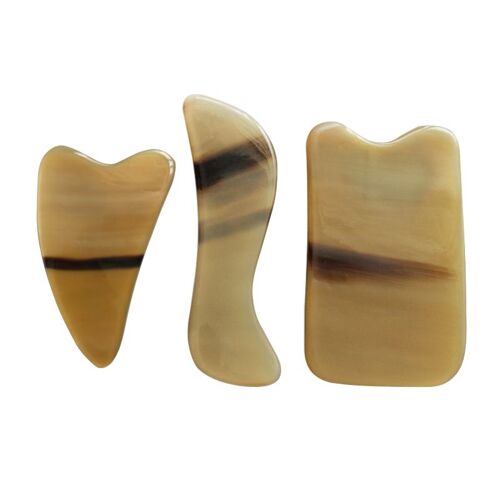 Tableau De Massage D'acupuncture En Corne, Boutique Naturelle, Raclage Du Visage, Raclage Du Dos, Des Jambes, Des Doigts, Des Yeux, Méridiens, Cadran 