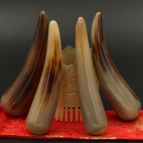 Points D'acupuncture En Yak Blanc Naturel, Bâton De Massage, Étirement De La Vésicule Biliaire, Méridien, Massage Du Corps 