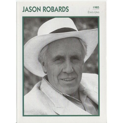 Fiche Portrait De Star Jason Robards